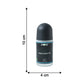 AOE Premium Long Lasting Unisex Roll-On Deodorant Body Fragrance (1 Pc, 50 ML / Blue)