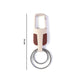 Heavy Duty Stainless Steel Key Holder with Dual Ring Carabiner Clip 1 Pc