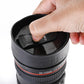 0720 Camera Lens Shaped Coffee Mug Flask With Lid