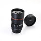 0720 Camera Lens Shaped Coffee Mug Flask With Lid