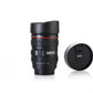 0720 Camera Lens Shaped Coffee Mug Flask With Lid