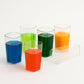 Unbreakable Transparent Square Design Wine Tumbler Plastic Glass 300 ML 6 Pc