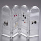 Clear acrylic 4-fold earring organizer stand double-sided display India