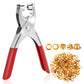 Grommet Setting Tool with 25 PCS Gold Eyelets Grommets Steel Hole Punch