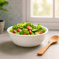 Plastic 6 Inch White Round Deep Serving Bowl (1 Pc)