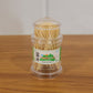 Natural wood toothpick case