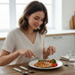 Stainless Steel Cutlery Set With Marble Design Handle (4 Pc  Set)
