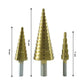 3X Large HSS Steel Step Cone Drill Titanium Bit Set Hole Cutter (4-32, 4-20, 4-12mm)