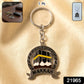 premium Makkah design metal keychain with round pendant