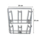 Wall-Mounted Stainless-Steel Cup & Mug Holder Rack (25 x 25 cm, 1 Pc)