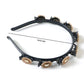 stylish gold stone headband