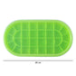 Premium Oval Silicone Ice Cube Tray with Lid (1 Pc)