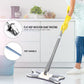 Hands-free squeeze mop with microfiber pad