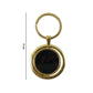 decorative gold plated keychain accessory