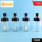 Transparent Spice Jar Set With Spoon  Airtight Lid (4 Pc)