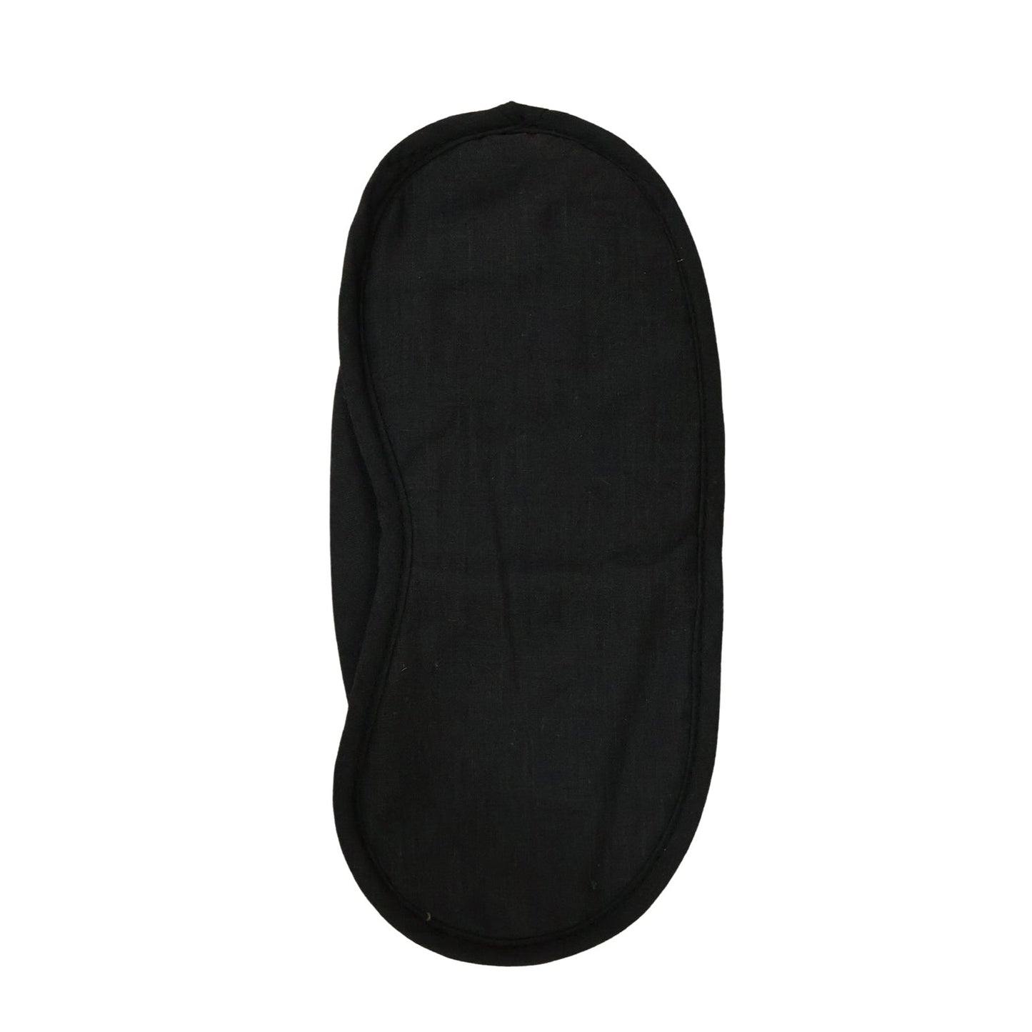 Soft Black Fabric Sleeping Eye Mask For Flight Travel And Night Rest (1 Pc)