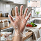 Disposable Clear Plastic Gloves (100 Pc Large)