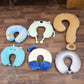 Mix Design Travel Neck Pillow U Shape Soft Head Support Cushion (1 Pc)