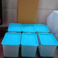Air Tight Unbreakable Big Size 1100 ml Square Shape Kitchen Storage (Set of 6)