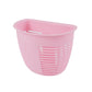 Hanging Plastic Storage Basket, Adhesive Wall Mounted Organizer Box Make Up Holder Shelf Bathroom Wall Basket Punch Free Drain Basket for Kitchen Bathroom, Wall Type Storage Basket (1 Pc)