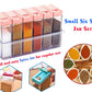 122 Plastic Spice Jars (6 Pcs 14x22x8cm Multicolour)