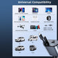  4-in-1 Super Fast Car Charger Dual Built-In Cables - specs detail shot