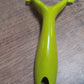 Sturdy stainless steel peeler for peeling fruits and vegetables, ideal for everyday kitchen use.