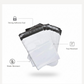 Tamper Proof Courier Bags(12X14 PLAIN 180 POD M1) - 100 pcs