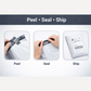 Tamper Proof Courier Bags(6.5X08 PLAIN 180 POD M1) - 100 pcs
