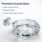 Glass Brunswick Crystal Quality Cigar Cigarette Ashtray