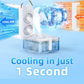  Electric Fan Desktop Double-Head Powerful Air (1 Pc / With - scale and size reference