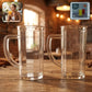 Prexo Plastic Shake Mug Glass With Handle (2 Pc Set 400 Ml Approx)