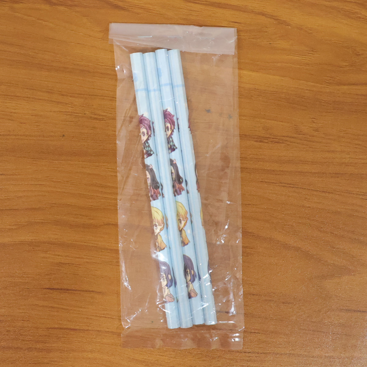 Cartoon Printed Pencil Set For Kids  Cute School Writing Pencils (4 Pc)