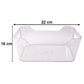 Transparent Plastic Storage Box Organizer With Handle For Fridge Pantry (1 Pc)