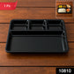 Plastic 4-compartment Rectangular Meal Serving Tray  Sectioned Dining Plate (1 Pc)