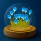 DIY Flower Dome LED Night Lamp Decorative Table Light Kit