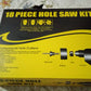 Drill Hole Cutter, Carbon Steel High Accuracy Incisive Hole Saw for Cutting PCV  (18 Pcs Set)