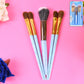 5pc Makeup Brush Tools Kit (5 Pcs Set  Mix Color)