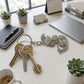 Premium Metal Krishna Face Keychain 1 Pc