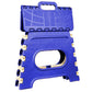 2009_12 Inch Plastic Folding Step Stool For Kids And Adults With Handle (Multicolor)