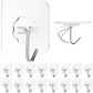  Heavy Duty Flower Adhesive Wall Hooks 10 Pc Set - main product shot