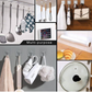  Heavy Duty Flower Adhesive Wall Hooks 10 Pc Set - key feature close-up
