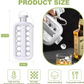 Foldable Ice Tray with Lid, 2-in-1 Ice Ball Maker