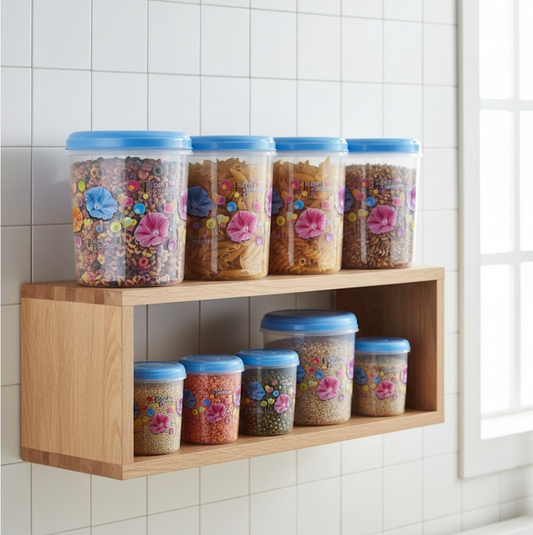 Air Tight Plastic Transparent Container Set
