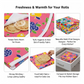 Square Hygienic Roti / Chapati Multi Print Design Cover