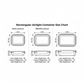 3-Piece Multicolor Airtight Container Set – Rectangular Food & Fridge Storage