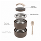 Ganesh Stack 2-Layer Stainless Steel Leak-Proof Lunch Box for Office, School, Picnic