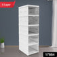 5-Layer Stackable Utility Cart – Foldable Storage Organizer for Clothes & Home (1 Pc)