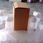 Set of plastic storage jars with easy flow lids