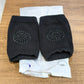 Black Toddler Wool Knit Leg Warmer (Knee Guard)